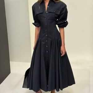 Helsa Godet Shirt Dress Size Small